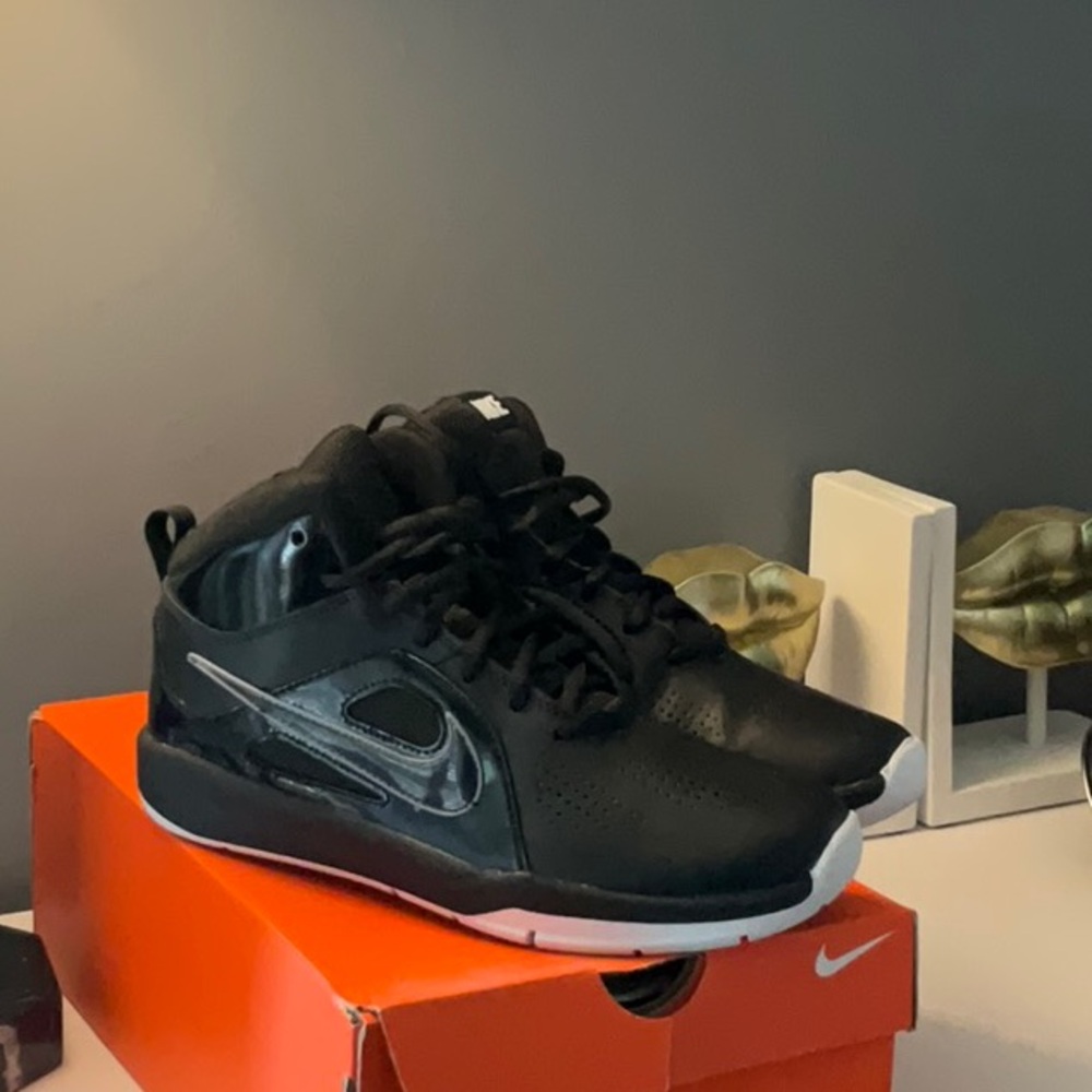 Nike Black and White High-Top Sneakers